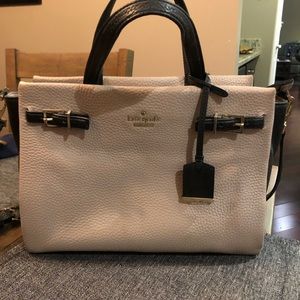 Kate Spade Blush and Black Shoulder Handbag